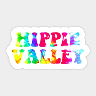 Hippie Valley Rainbow Tie Dye Sticker